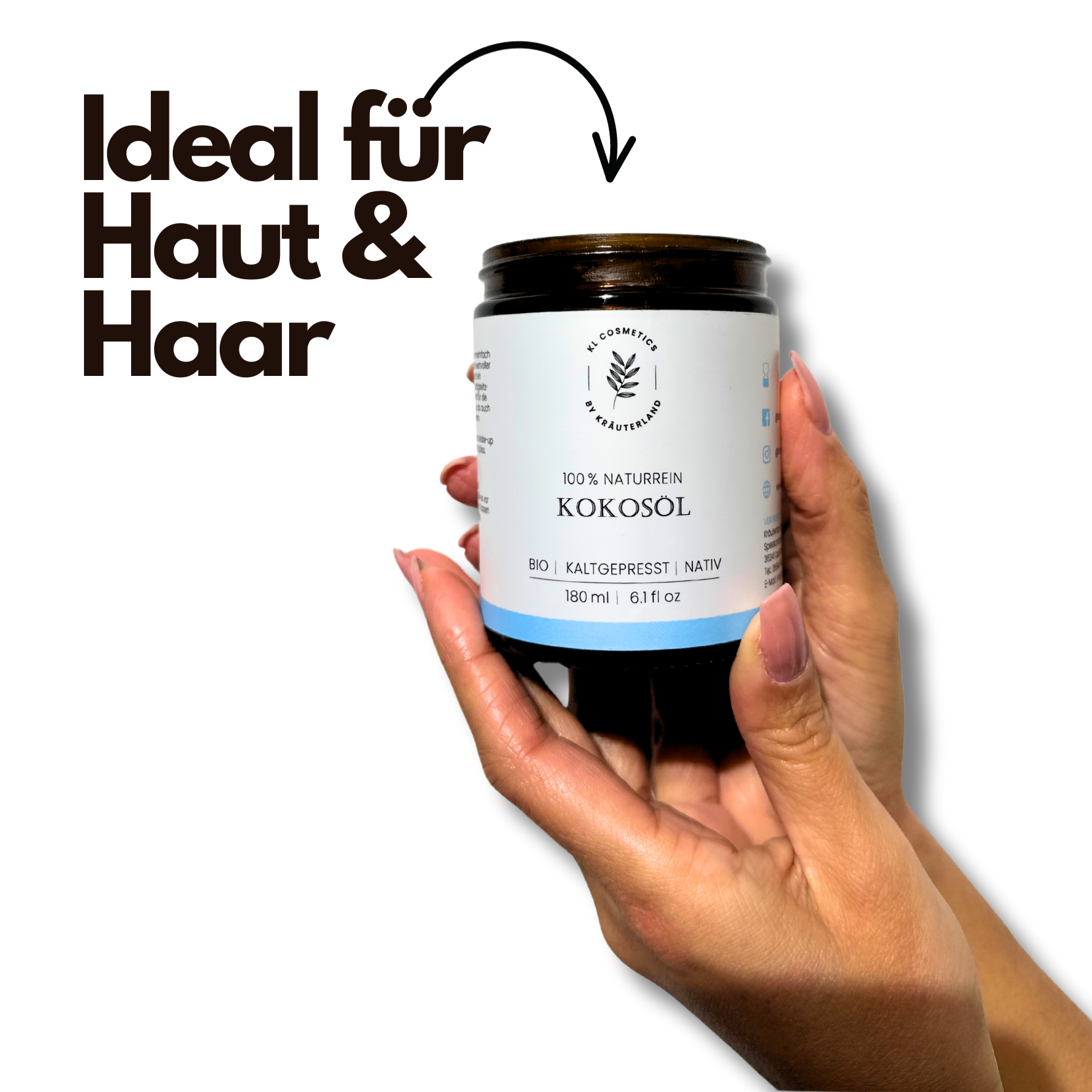 Kosmetik Kokosöl Ideal für haut & Haar