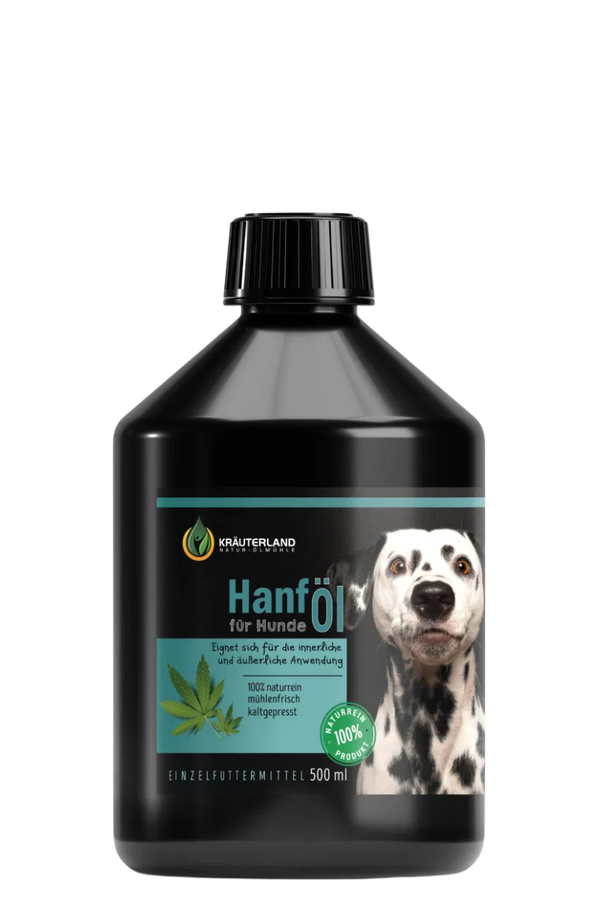 Kräuterland Hanföl für Hunde 500 ml Kräuterland Hanföl für Hunde 500 ml