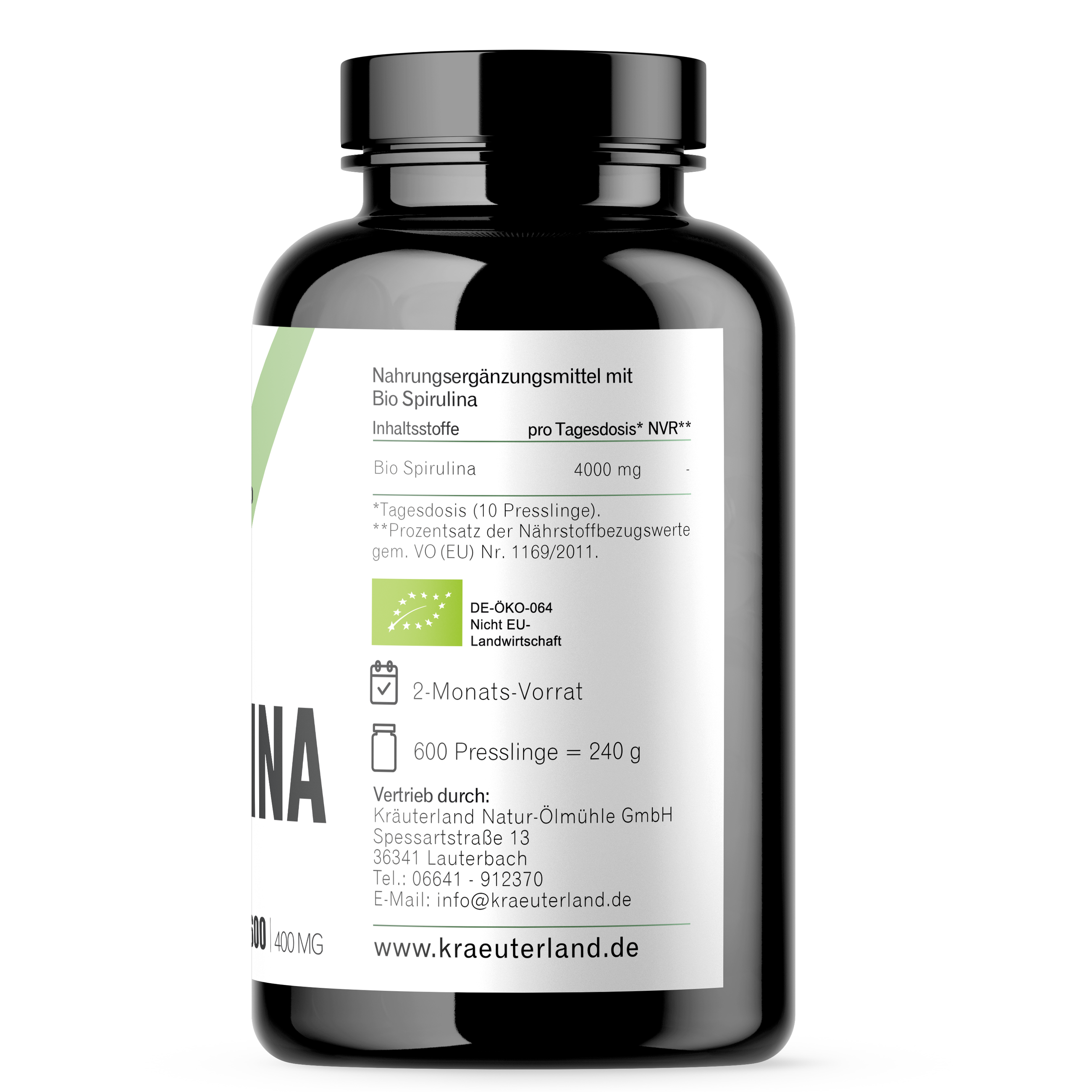 Bio-Spirulina-600-Presslinge-Side-2-Shop Bio Spirulina Tabletten - 600 Presslinge - vegan