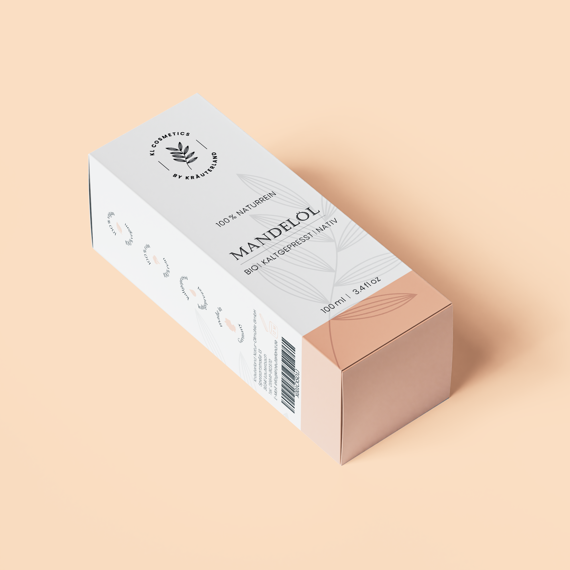 Mandel Hautöl Papierschachtel