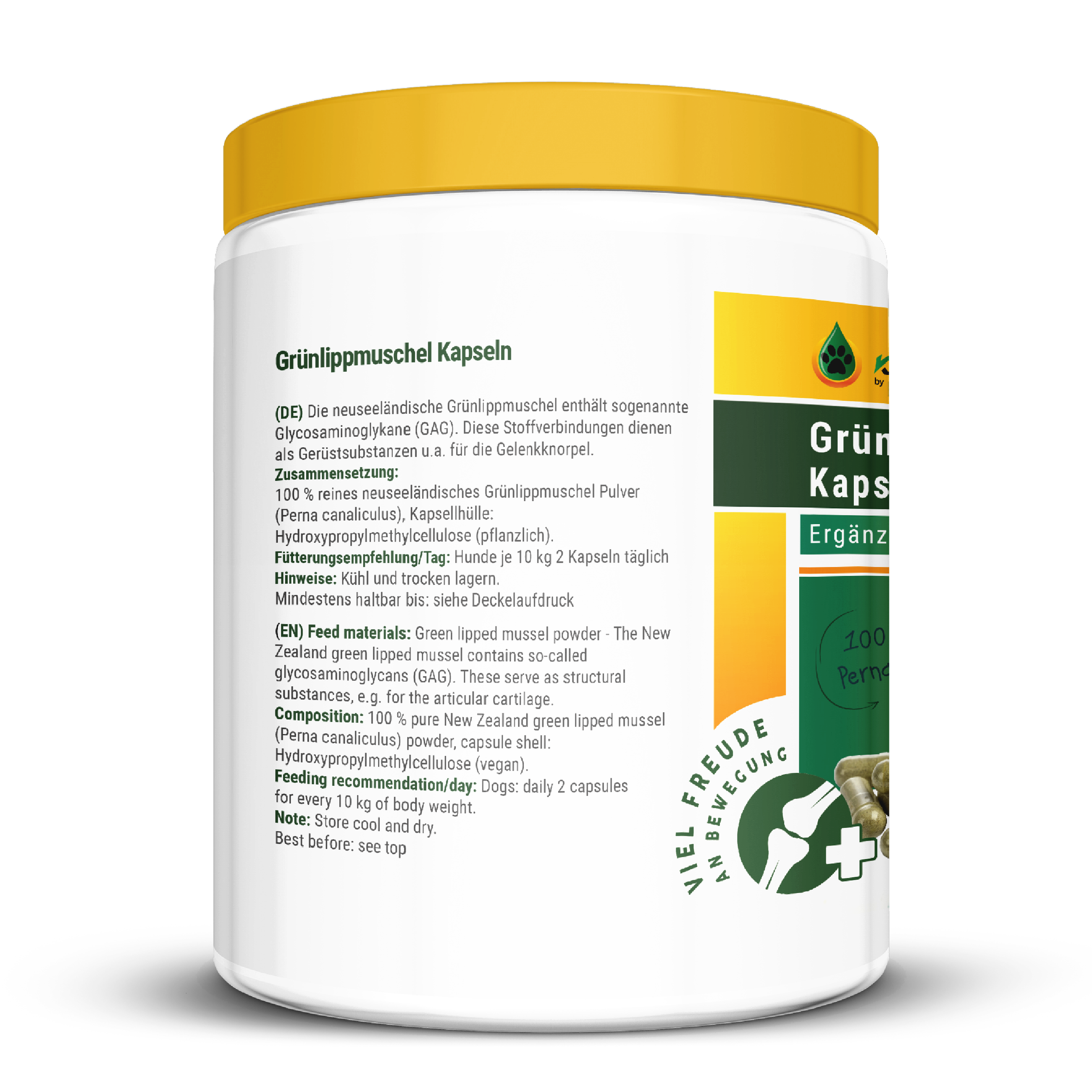 gruenlippmuschel-kapseln-hunde-dose-produkt-shop Grünlippmuschel Kapseln für Hunde 300 Stück