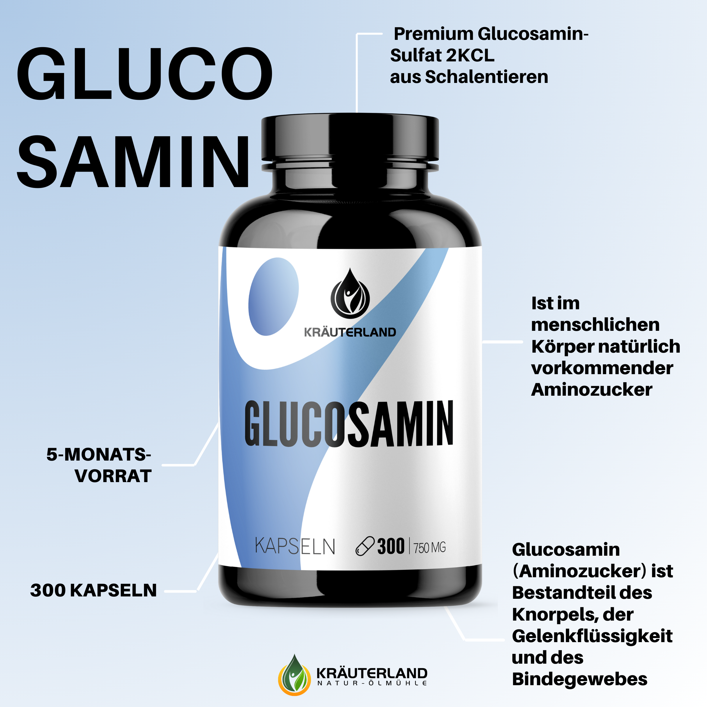 Eigenschaften von Glucosamin Kapseln 300 Stück Eigenschaften von Glucosamin Kapseln 300 Stück