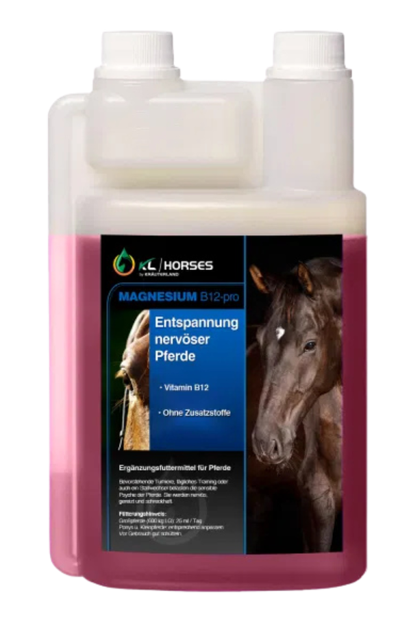 Magnesium B12 Pro Liquid für Pferde 1 Liter Magnesium B12 Pro Liquid für Pferde 1 Liter