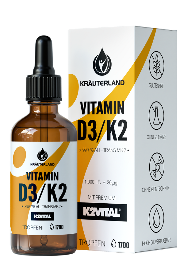 Premium Vitamin D3 + K2 Tropfen 50ml Premium Vitamin D3 + K2 Tropfen 50ml