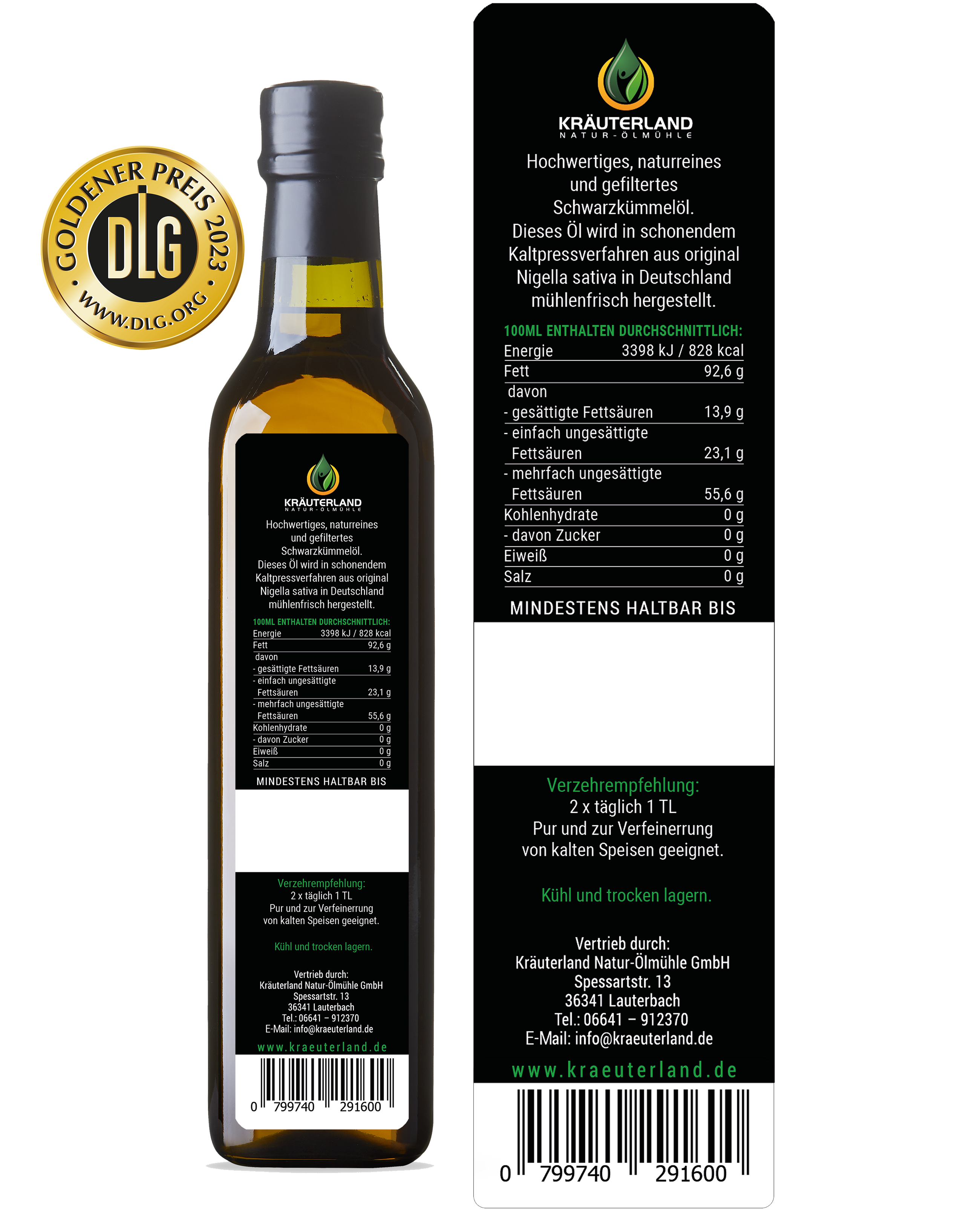 Schwarzkümmelöl gefiltert 500ml