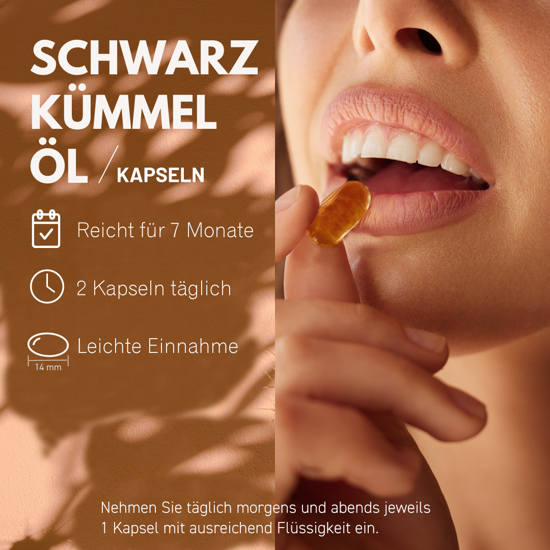 Schwarzkümmelöl Kapseln 420 Stück Hinweis Schwarzkümmelöl Kapseln 420 Stück Hinweis