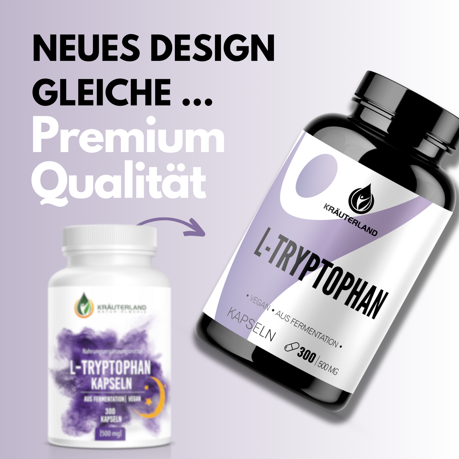 Neues Design Für L-Tryptophan Kapseln 300 Stück Neues Design Für L-Tryptophan Kapseln 300 Stück