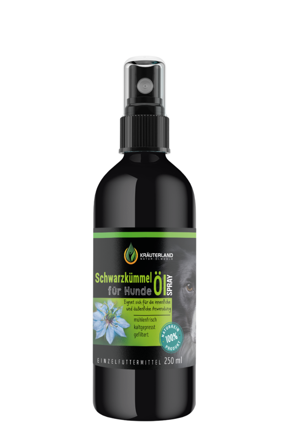 Schwarzkümmelöl für Hunde 250ml Spray