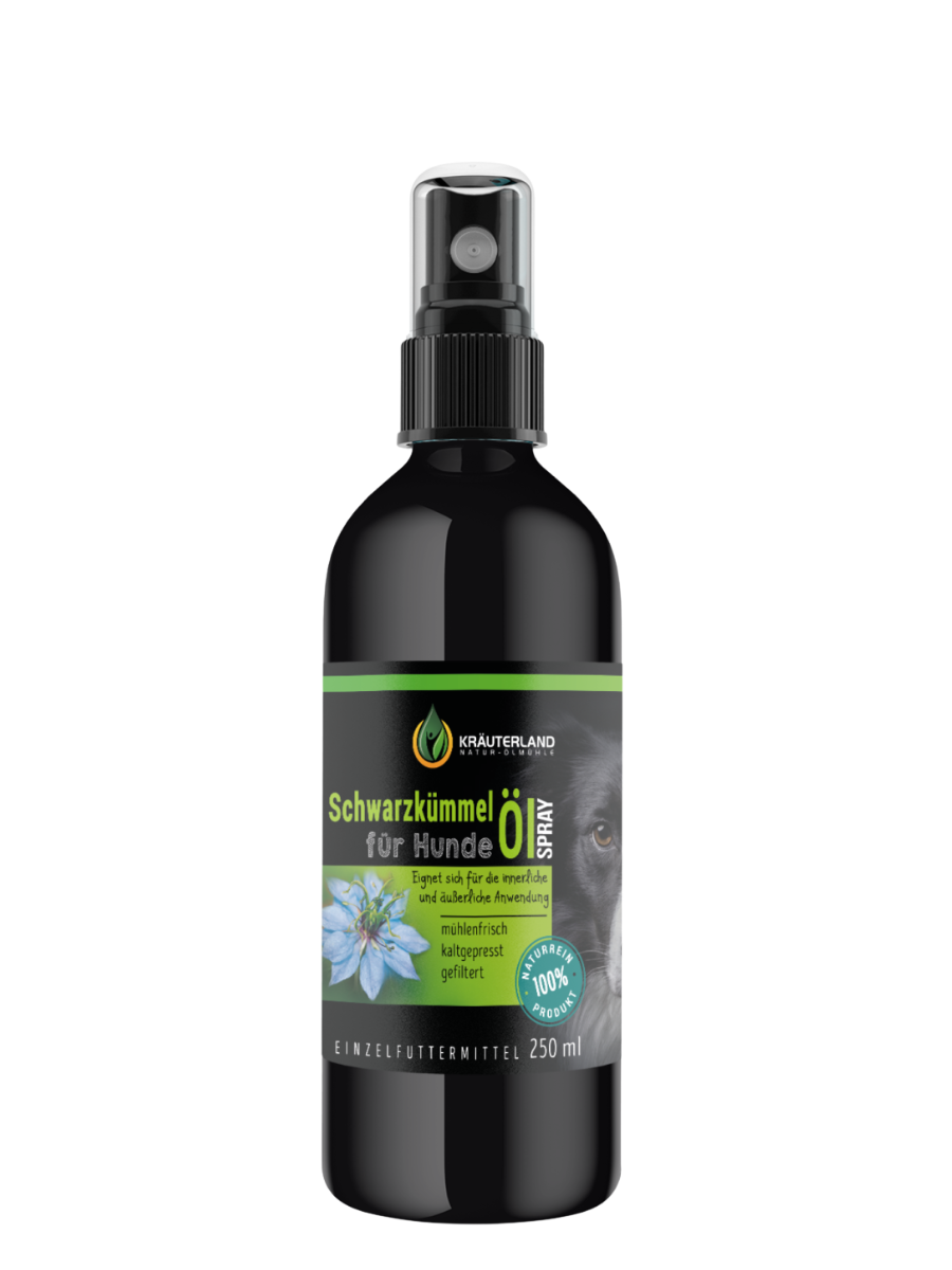 Schwarzkümmelöl für Hunde 250ml Spray Schwarzkümmelöl für Hunde 250ml Spray