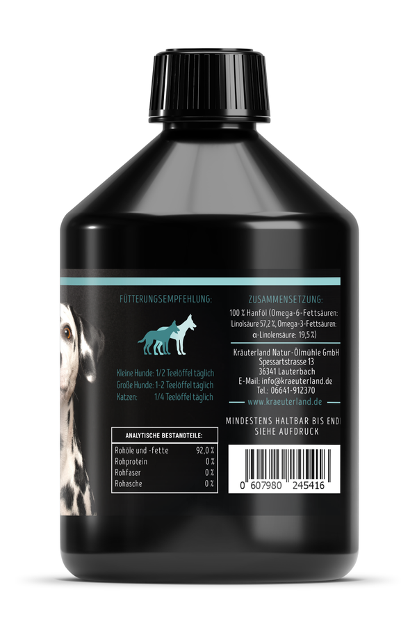 Hanföl für Hunde 500ml