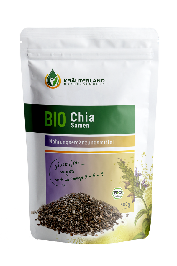 Bio Chia Samen 500 g von Kräuterland