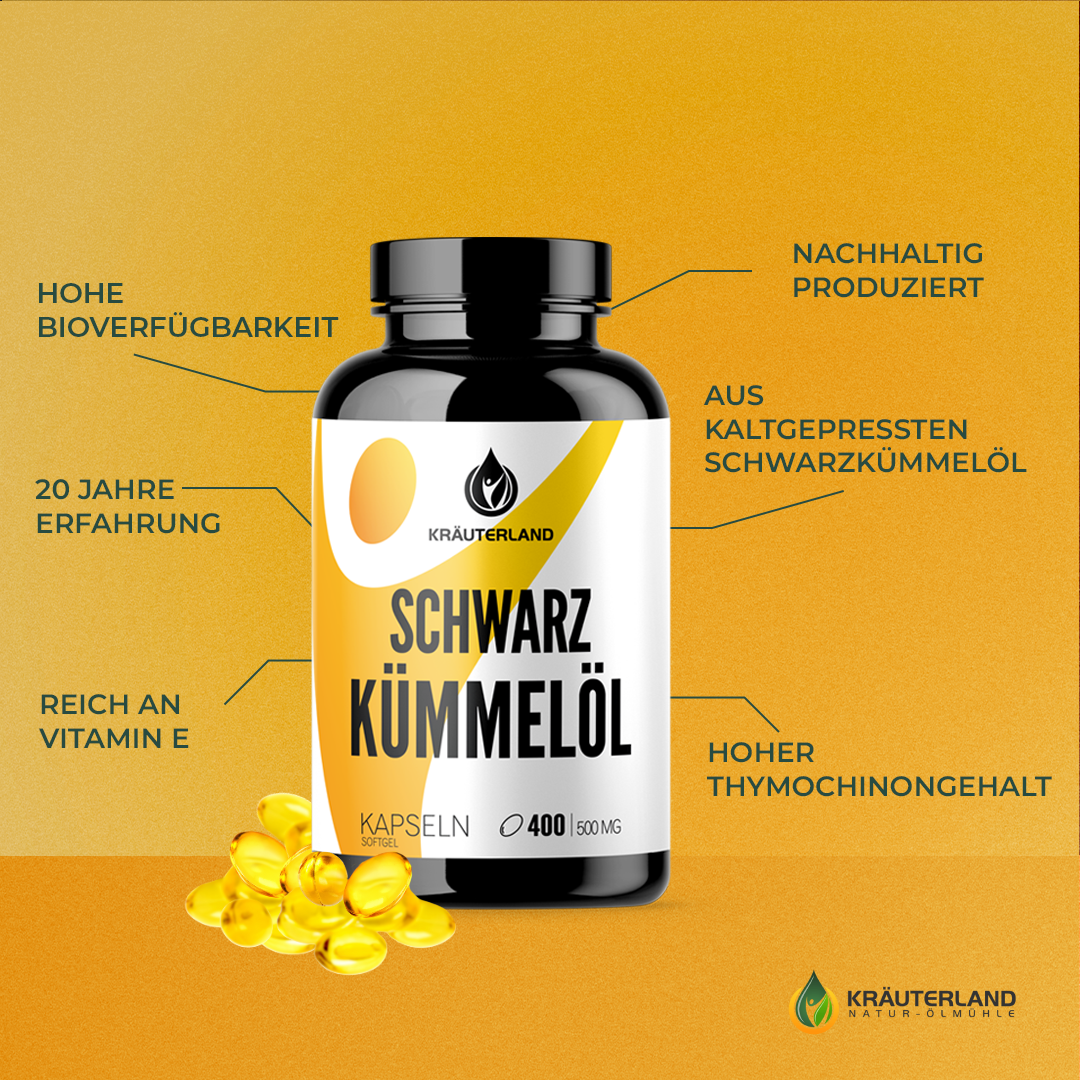 Schwarzkümmelöl Kapseln 400 Stück Vorteile Schwarzkümmelöl Kapseln 400 Stück Vorteile
