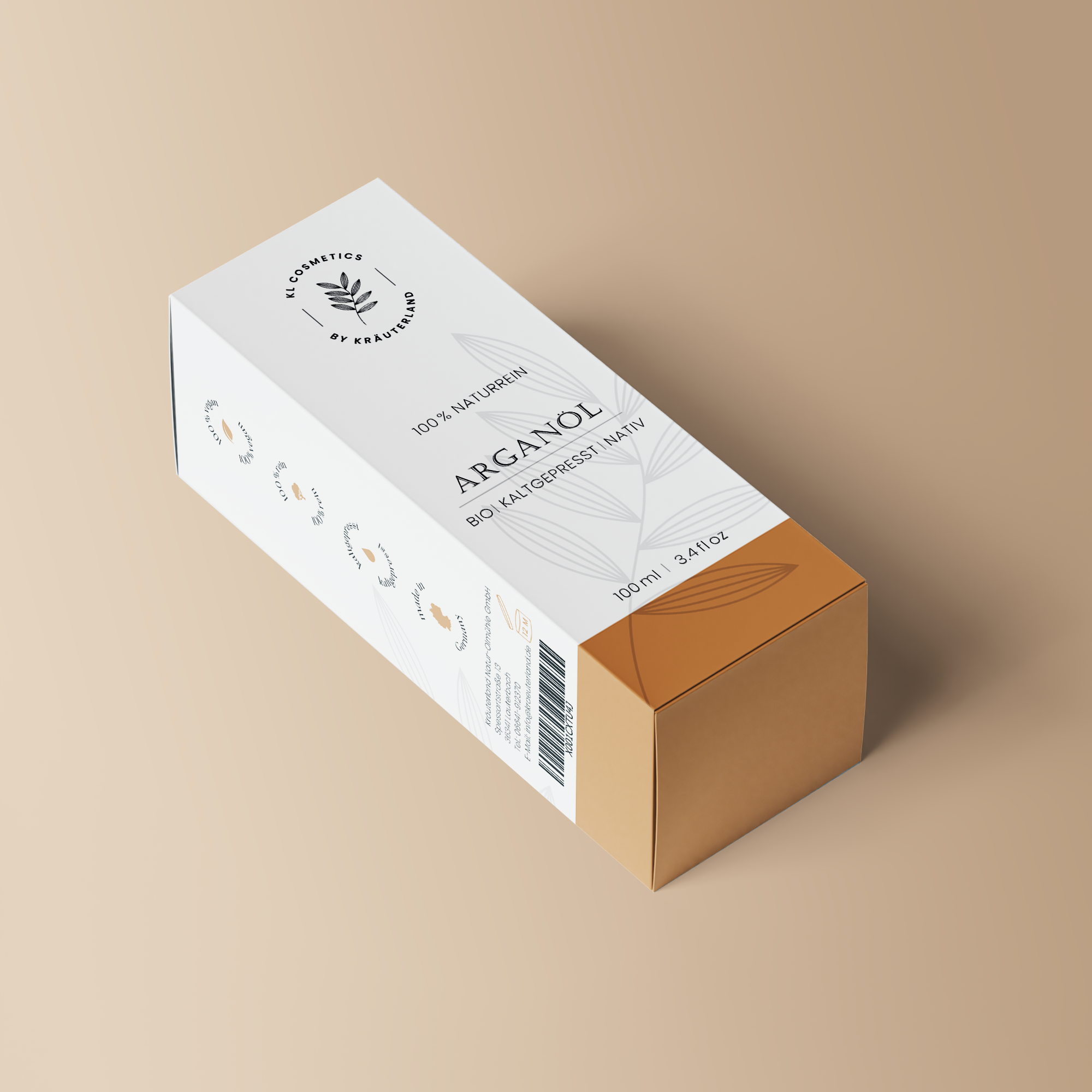 Argan Hautöl Produktverpackung Argan Hautöl Produktverpackung