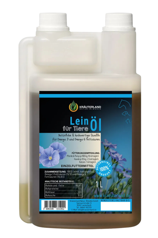 Leinöl für Tiere 1L