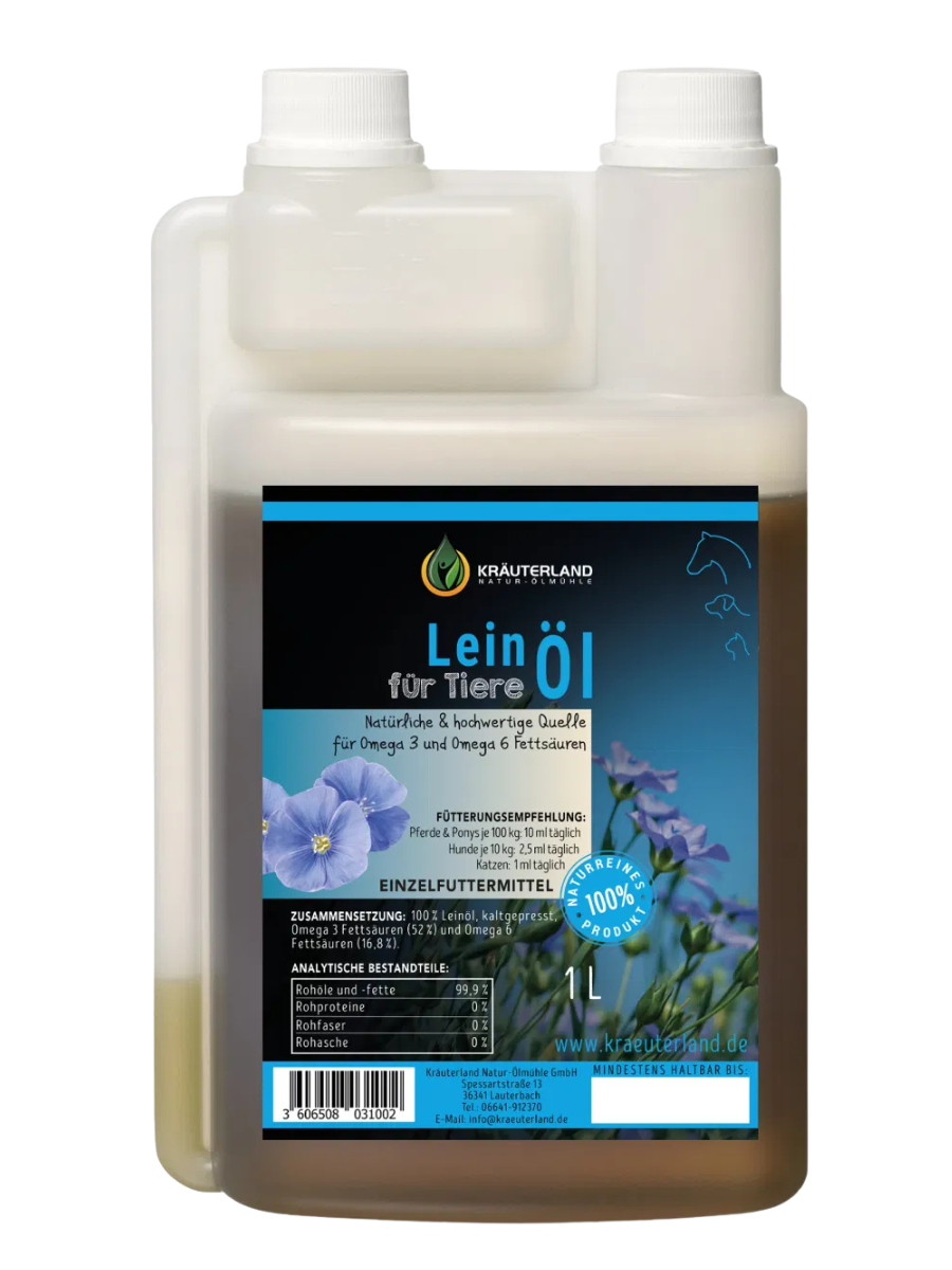 Leinöl für Tiere 1L Leinöl für Tiere 1L
