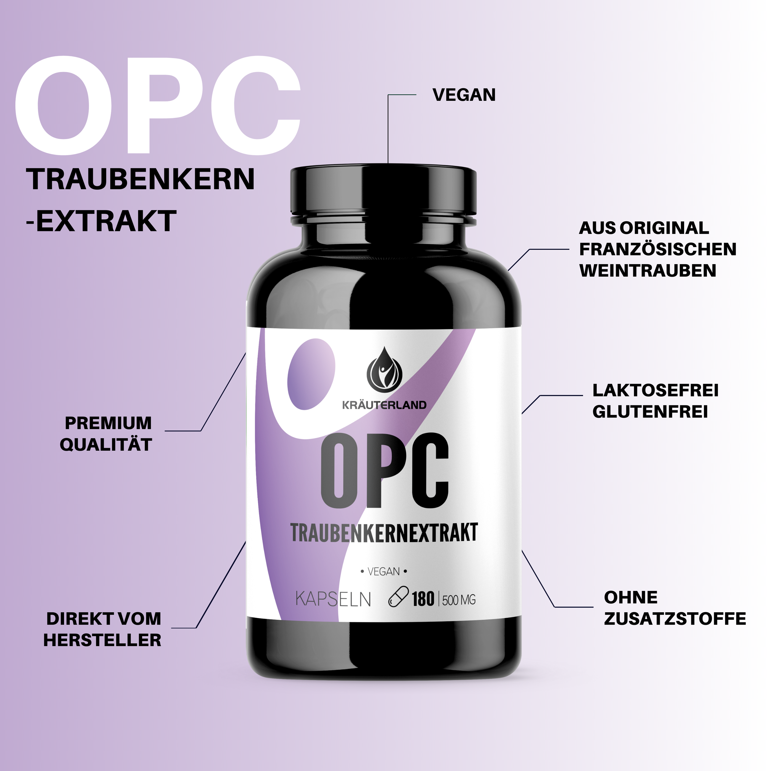 Eigenschaften von OPC Kapseln 180 Stück Eigenschaften von OPC Kapseln 180 Stück