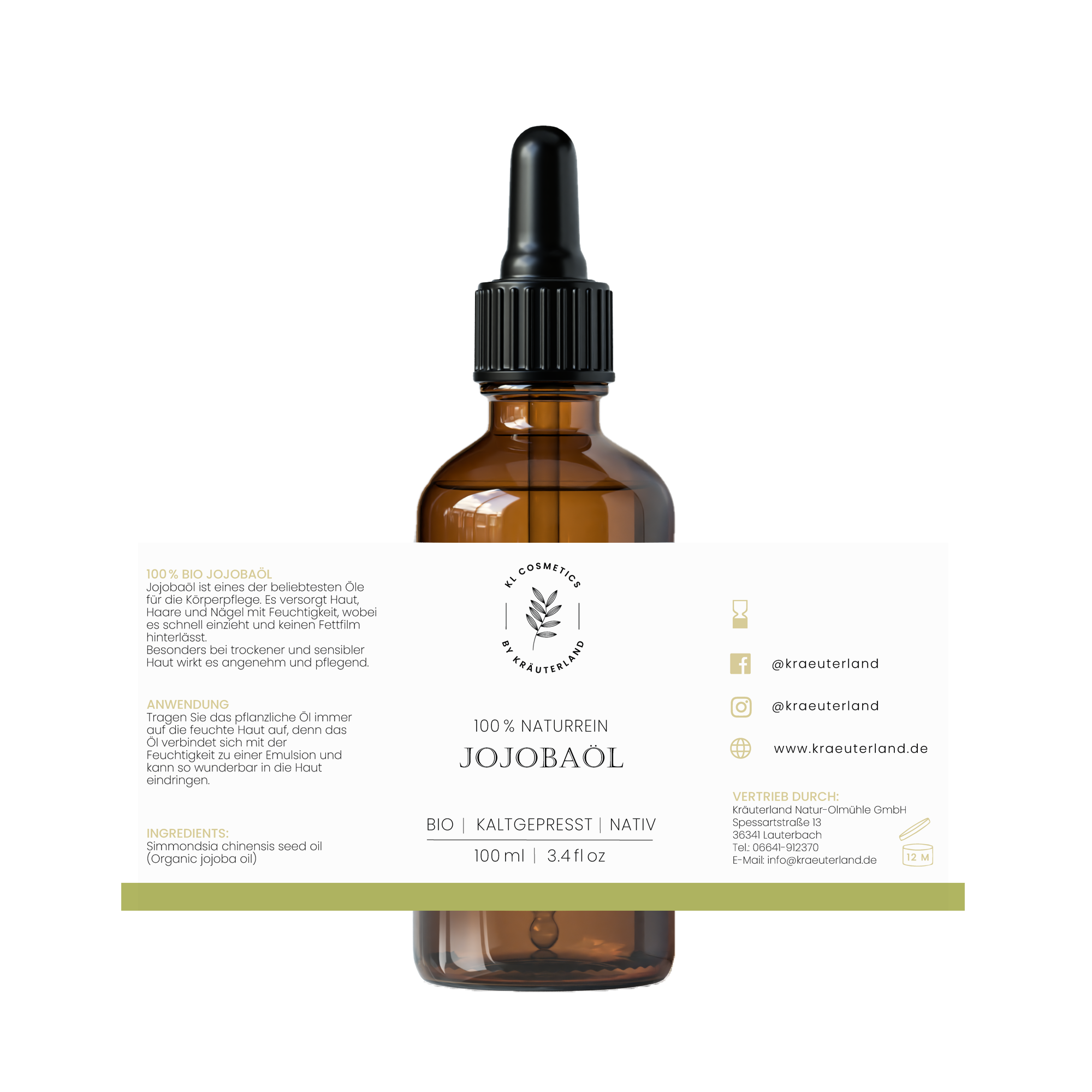 Jojoba Hautöl Etikett Jojoba Hautöl Etikett