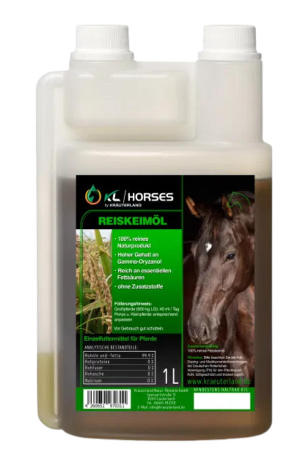 Reiskeimöl für Pferde 1 Liter Reiskeimöl für Pferde 1 Liter