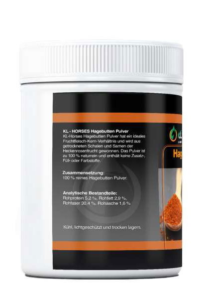 Hagebutten Pulver für Pferde 750g