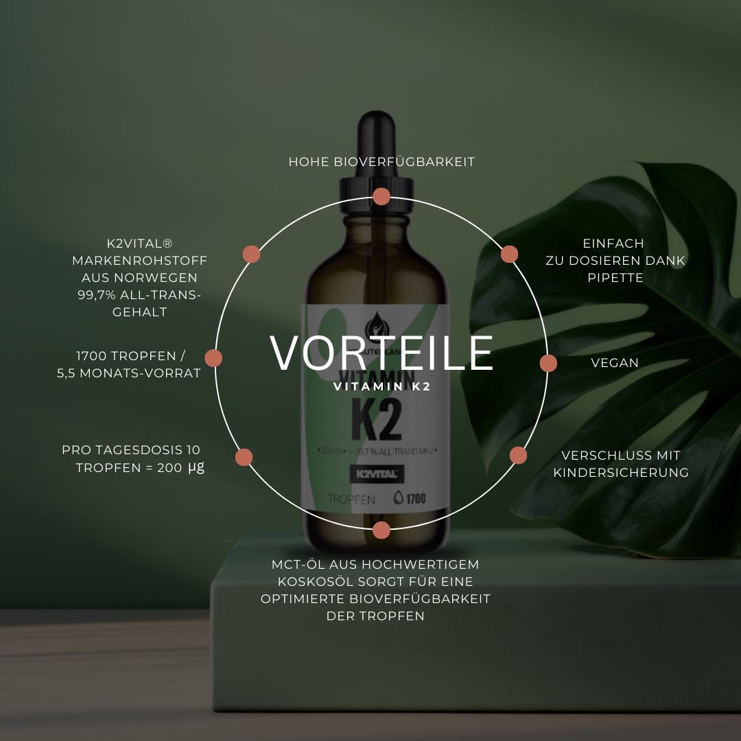 Vitamin K2 Tropfen 50 ml Vorteile Vitamin K2 Tropfen 50 ml Vorteile