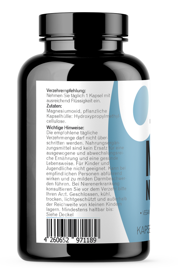 Magnesium Kapseln, vegan 365 Stück