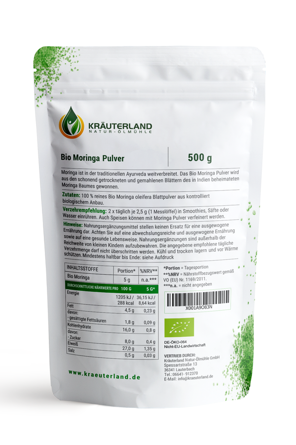 Bio Moringa Pulver 500g