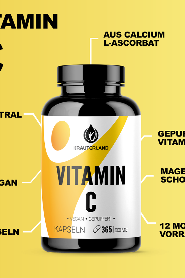 Vitamin C Kapseln - 365 Stück