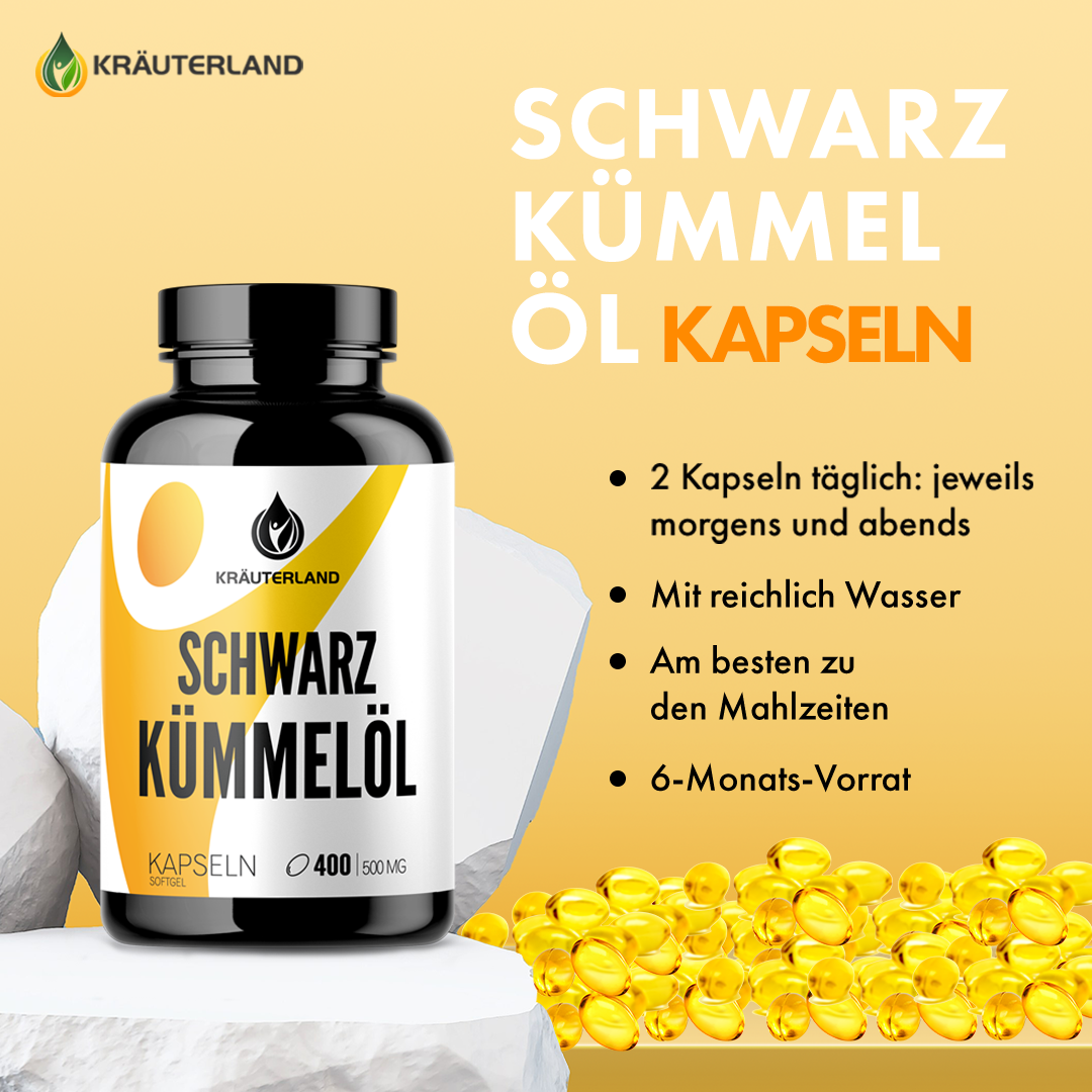 Schwarzkümmelöl Kapseln 400 Stück Erklärung Schwarzkümmelöl Kapseln 400 Stück Erklärung