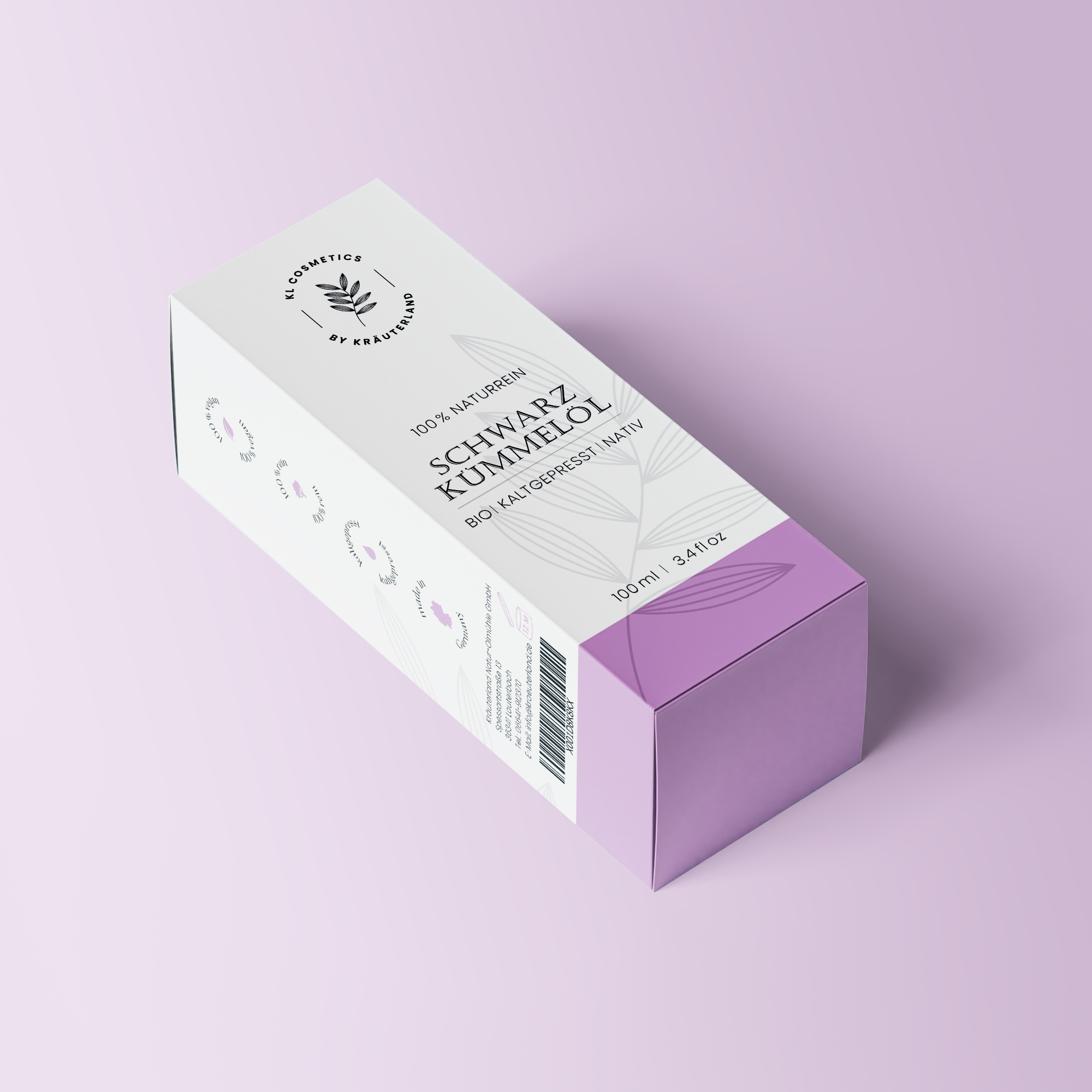Schwarzkümmmelöl Papierschachtel Schwarzkümmmelöl Papierschachtel