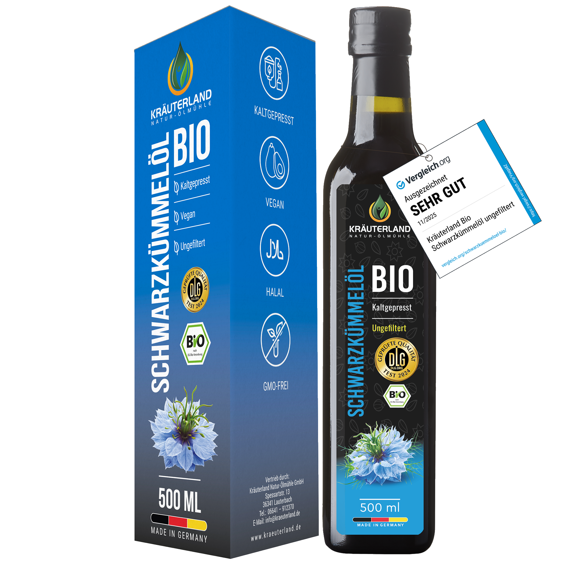 Bio Schwarzkümmelöl ungefiltert 500ml
