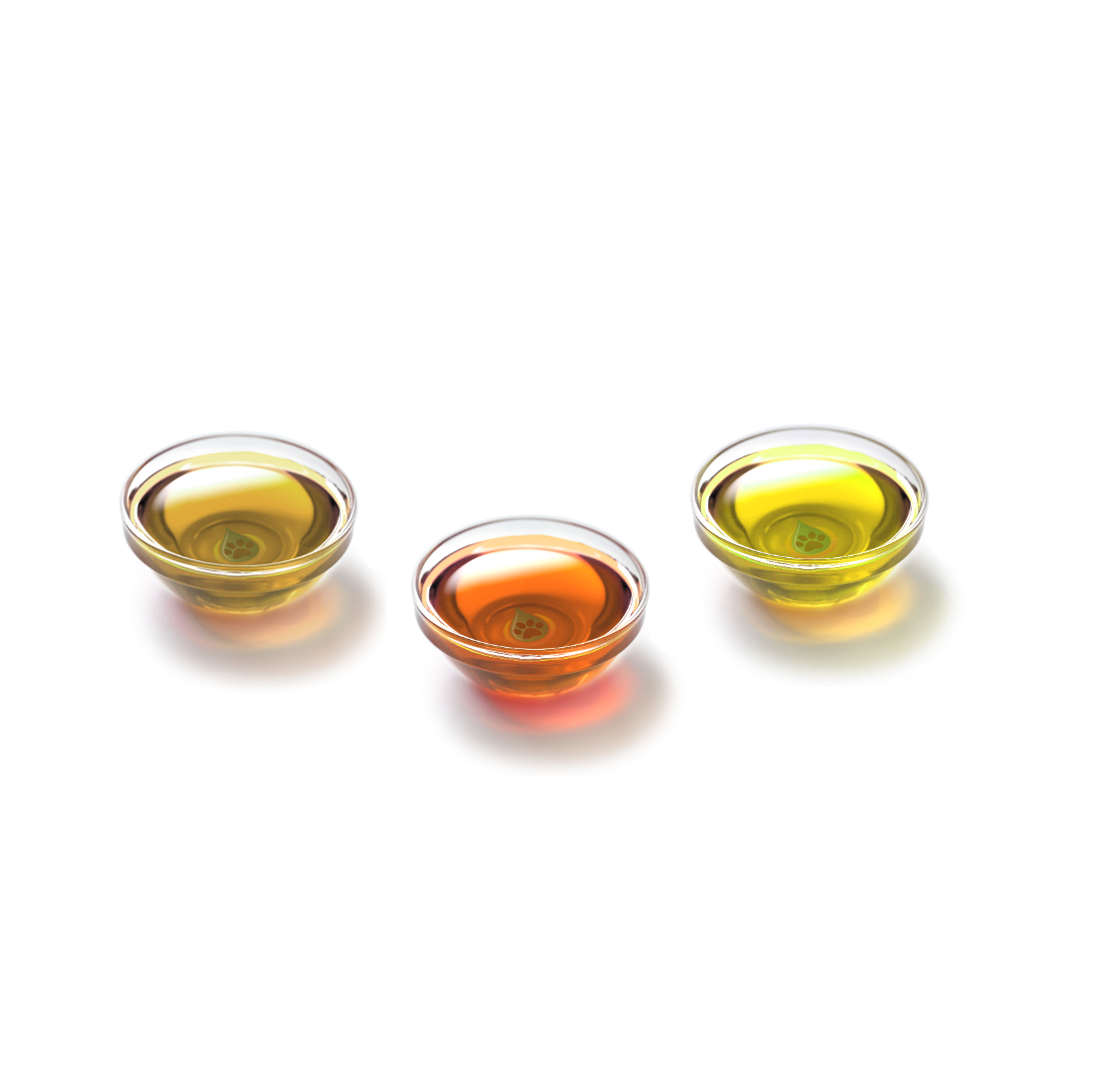 Schale mit Hanföl,Lachsöl und Leinöl Schale mit Hanföl,Lachsöl und Leinöl