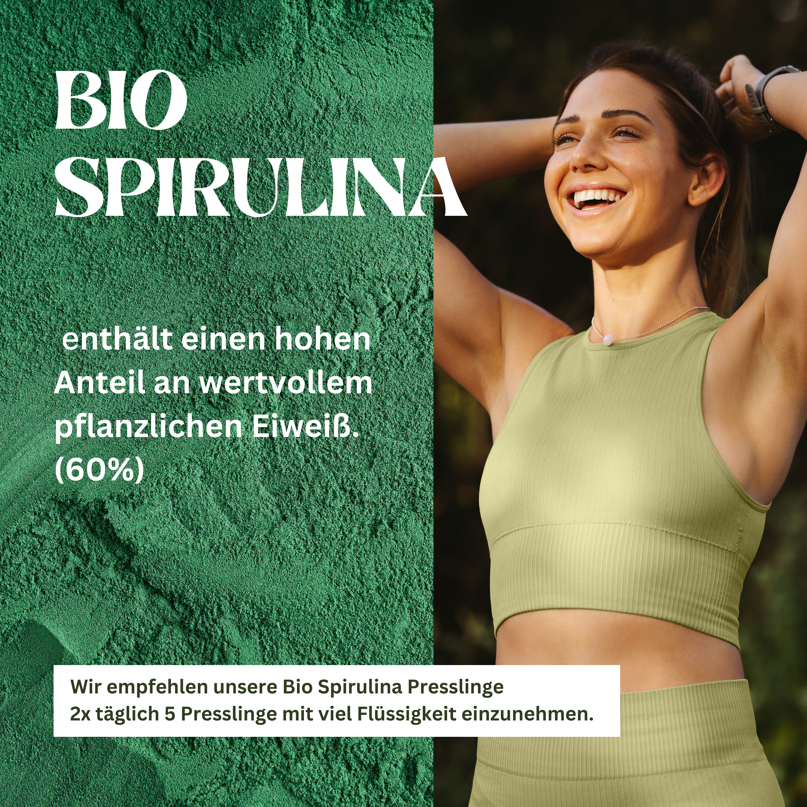 Bio-Spirulina-Text-2 Bio Spirulina Tabletten - 600 Presslinge - vegan