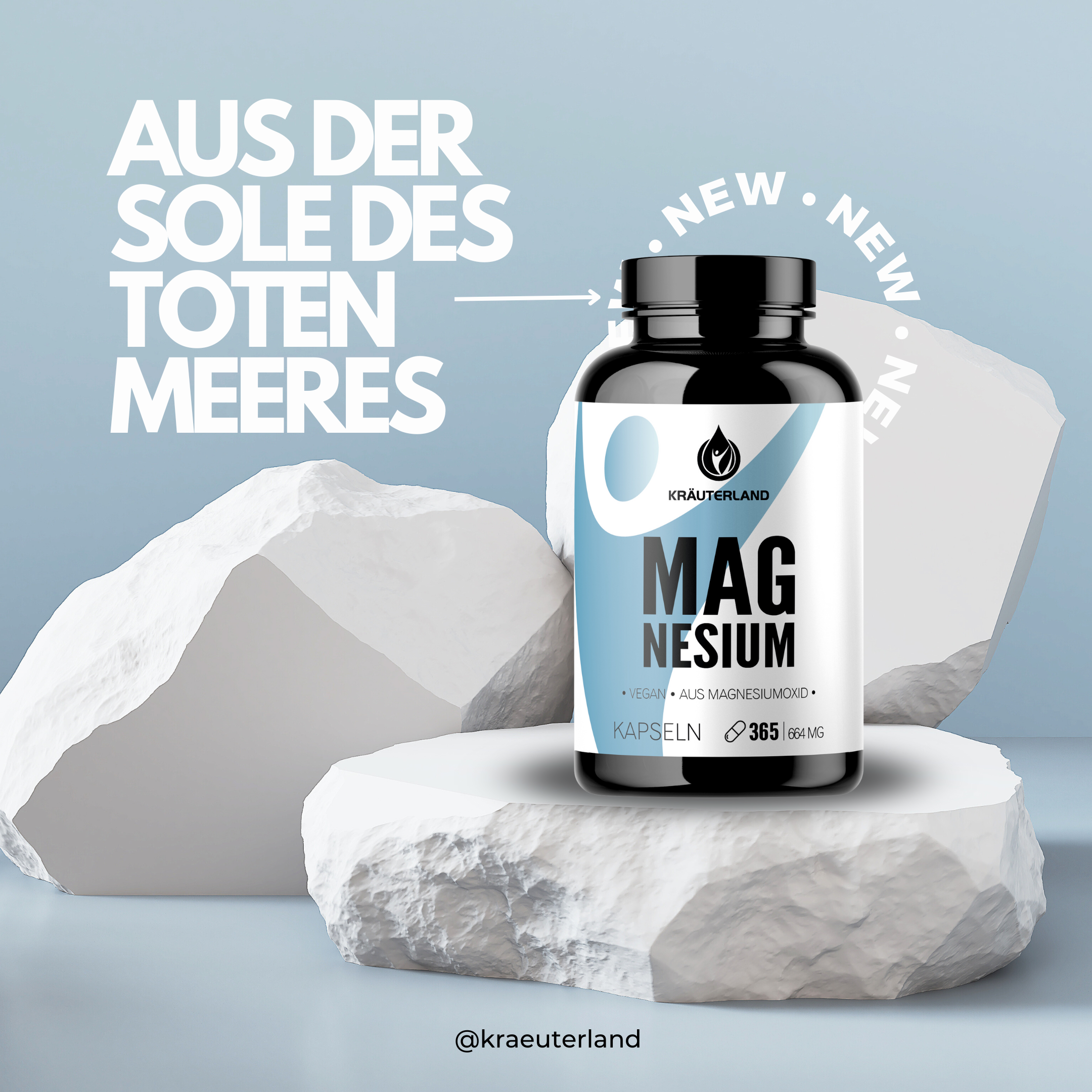 Magnesium Kapseln 365 Stück aus der Sole des Toten Meeres Magnesium Kapseln 365 Stück aus der Sole des Toten Meeres