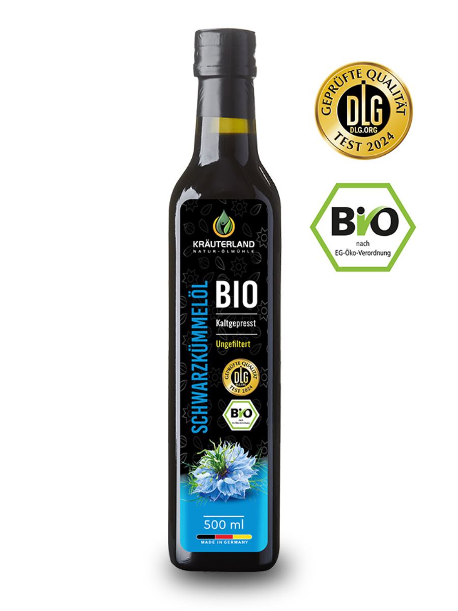 Bio Schwarzkümmelöl ungefiltert 500ml Bio Schwarzkümmelöl ungefiltert 500ml