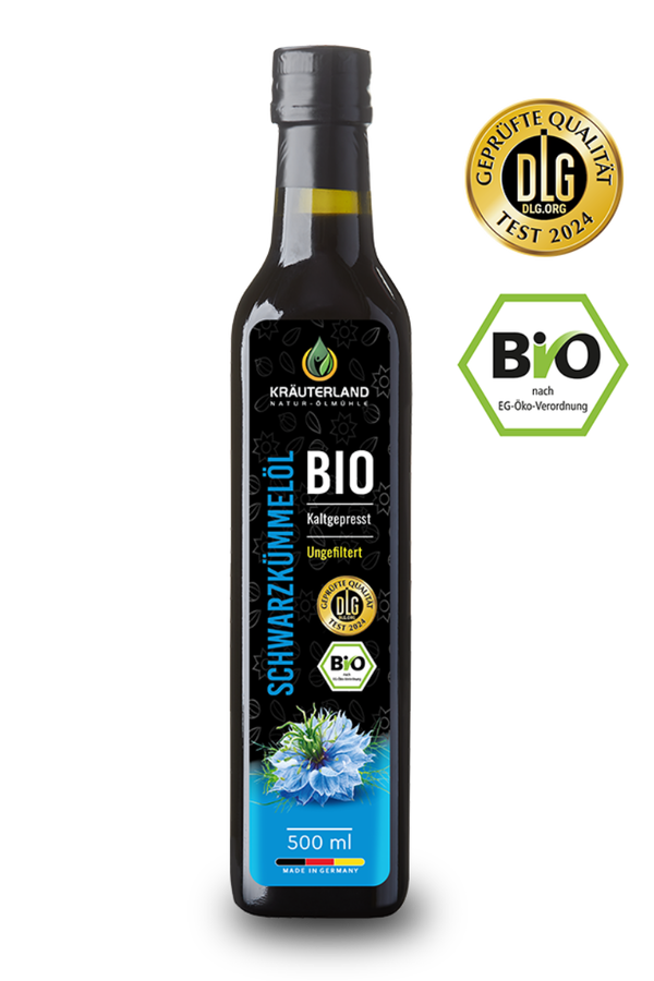 Bio Schwarzkümmelöl ungefiltert 500ml Bio Schwarzkümmelöl ungefiltert 500ml