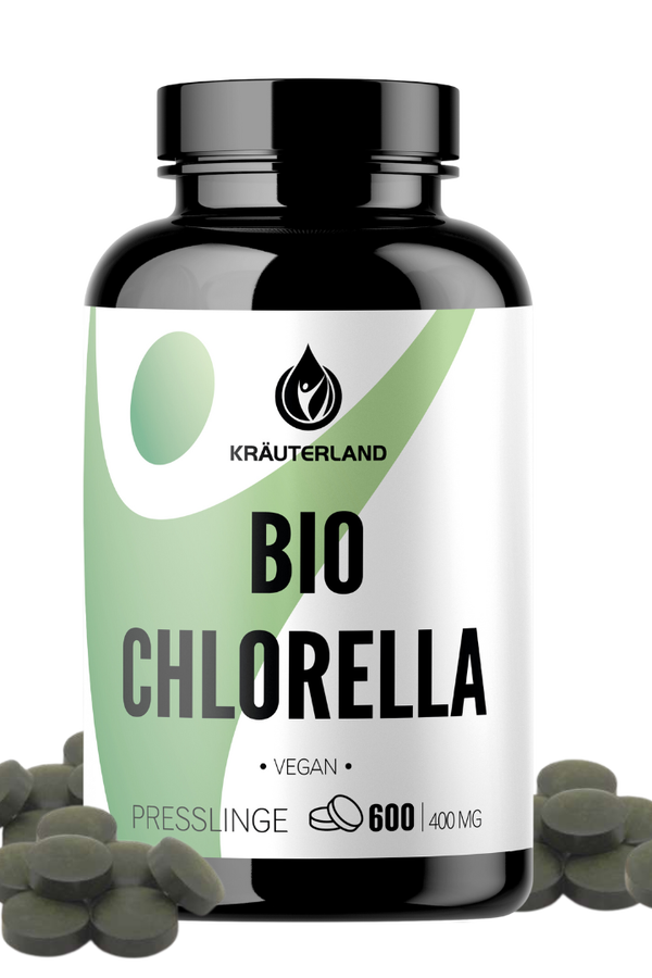 chlorella-presslinge-dose-produkt Bio Chlorella Tabletten / Presslinge