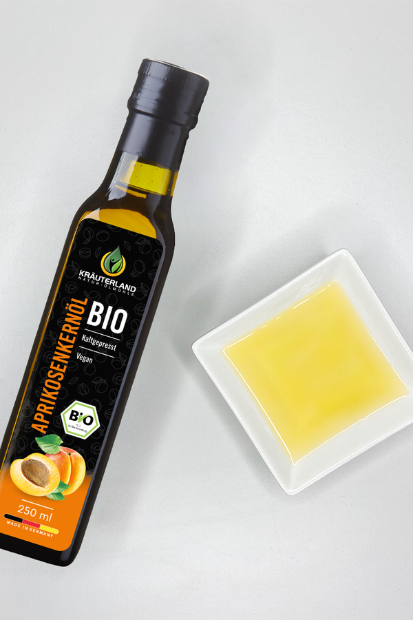 Bio Aprikosenkernöl 250 ml Produktabbildung Bio Aprikosenkernöl 250 ml Produktabbildung