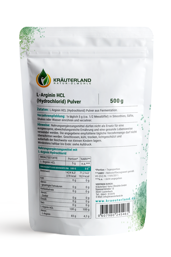 L-Arginin HCL Pulver 500g