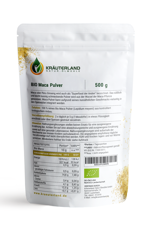 Bio Maca Pulver 500g