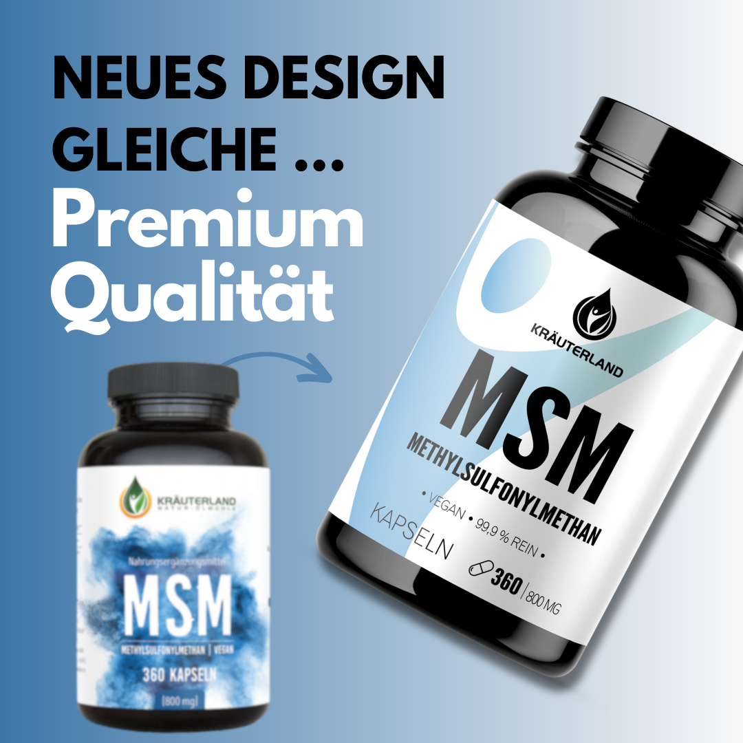 Neues Design von MSM Kapseln 360 Stück Neues Design von MSM Kapseln 360 Stück