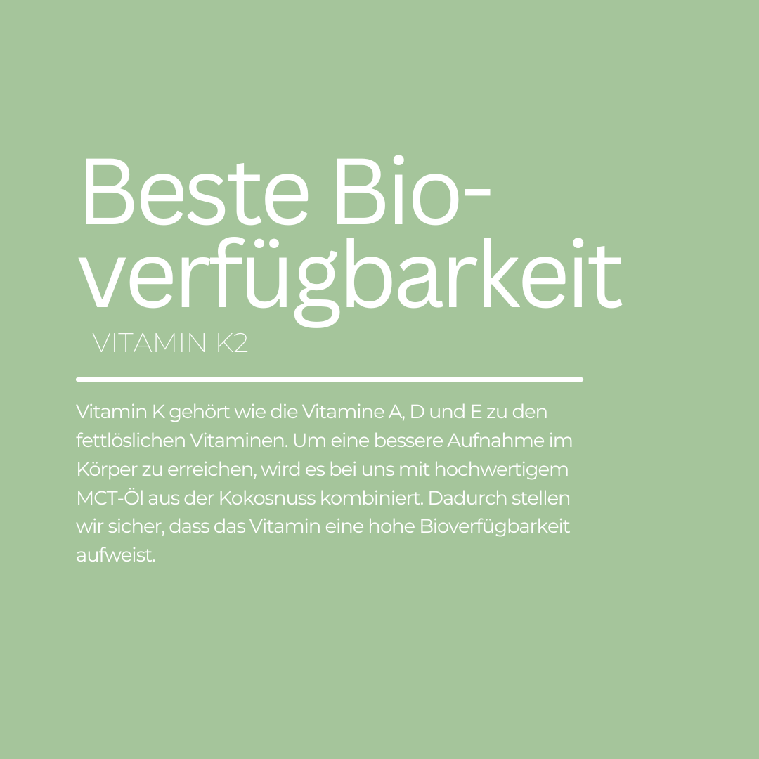 Vitamin-K2-Bioverfugbarkeit