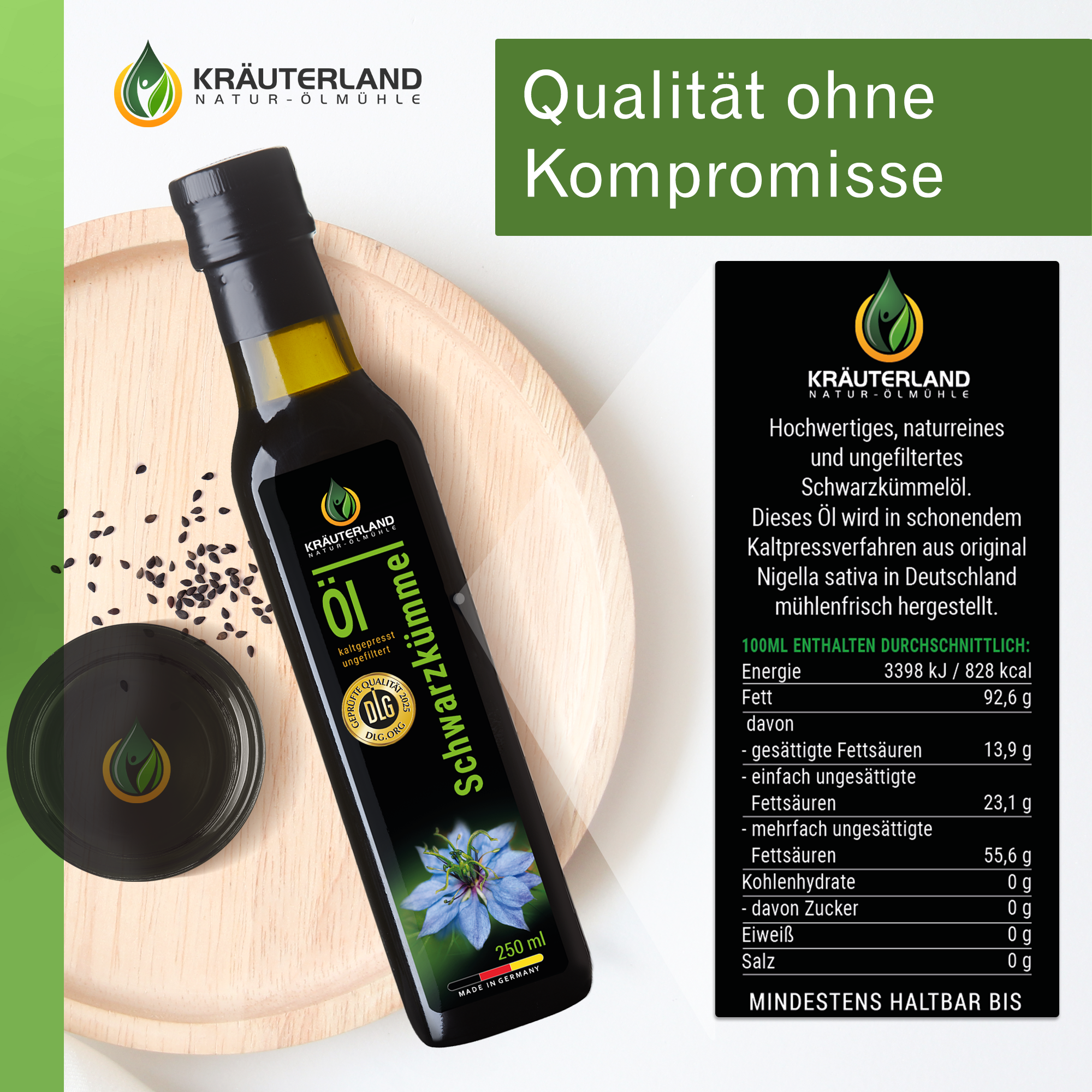 Schwarzkümmelöl ungefiltert 250 ml Qualität