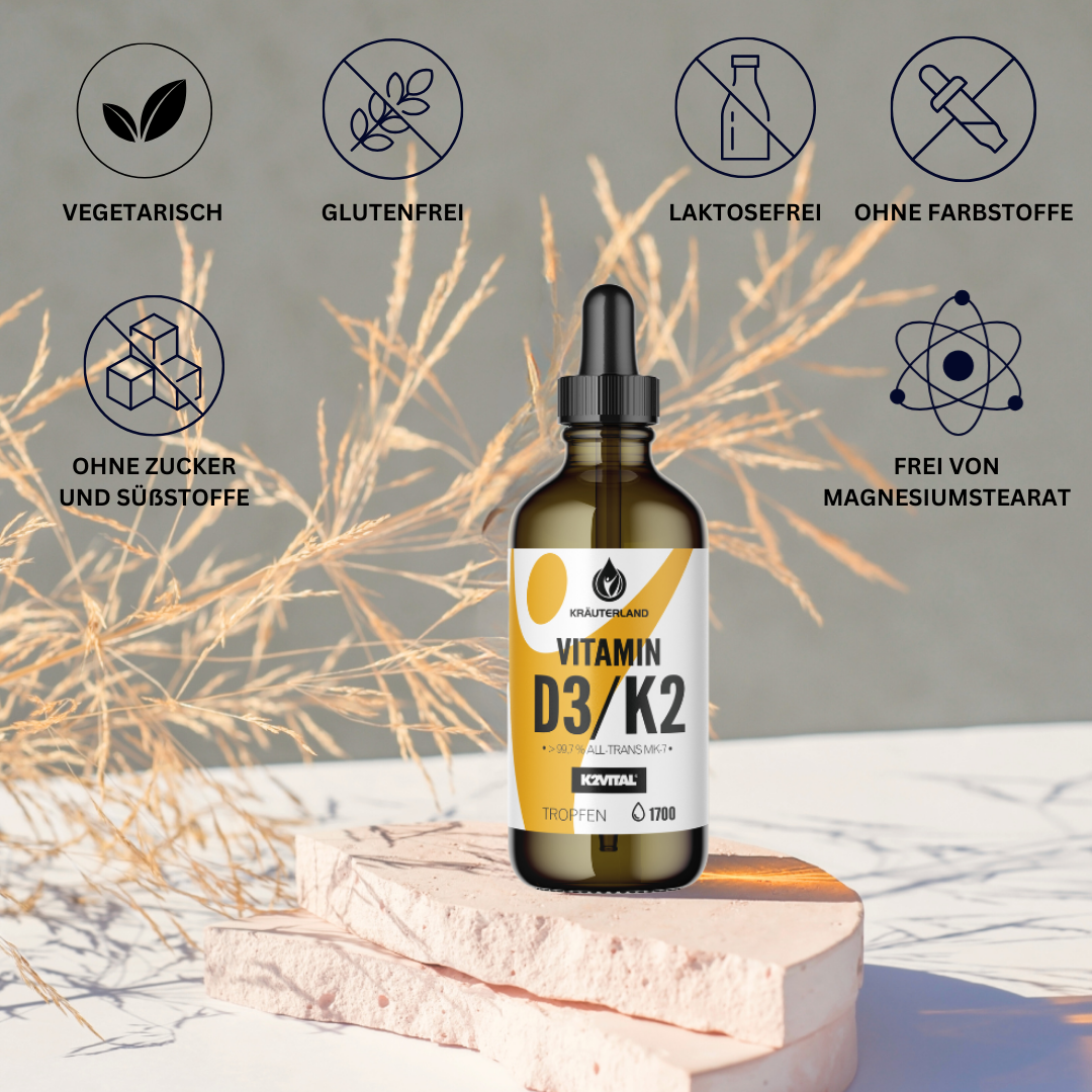 Vitamin D3/K2 Tropfen 50 ml Eigenschaften Vitamin D3/K2 Tropfen 50 ml Eigenschaften