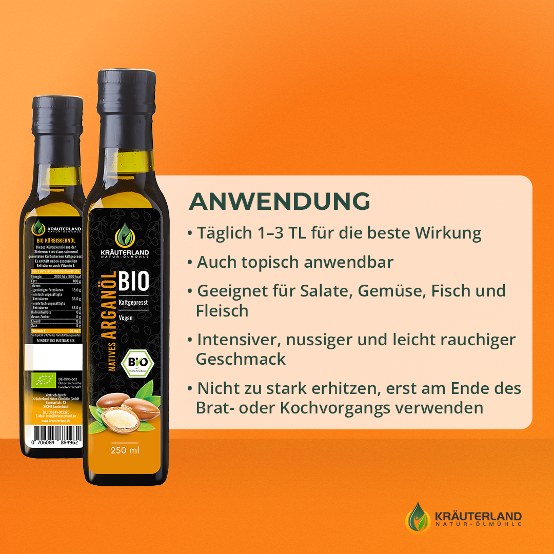 bio-arganoel-verzehrempfehlung Anwendung Arganöl
