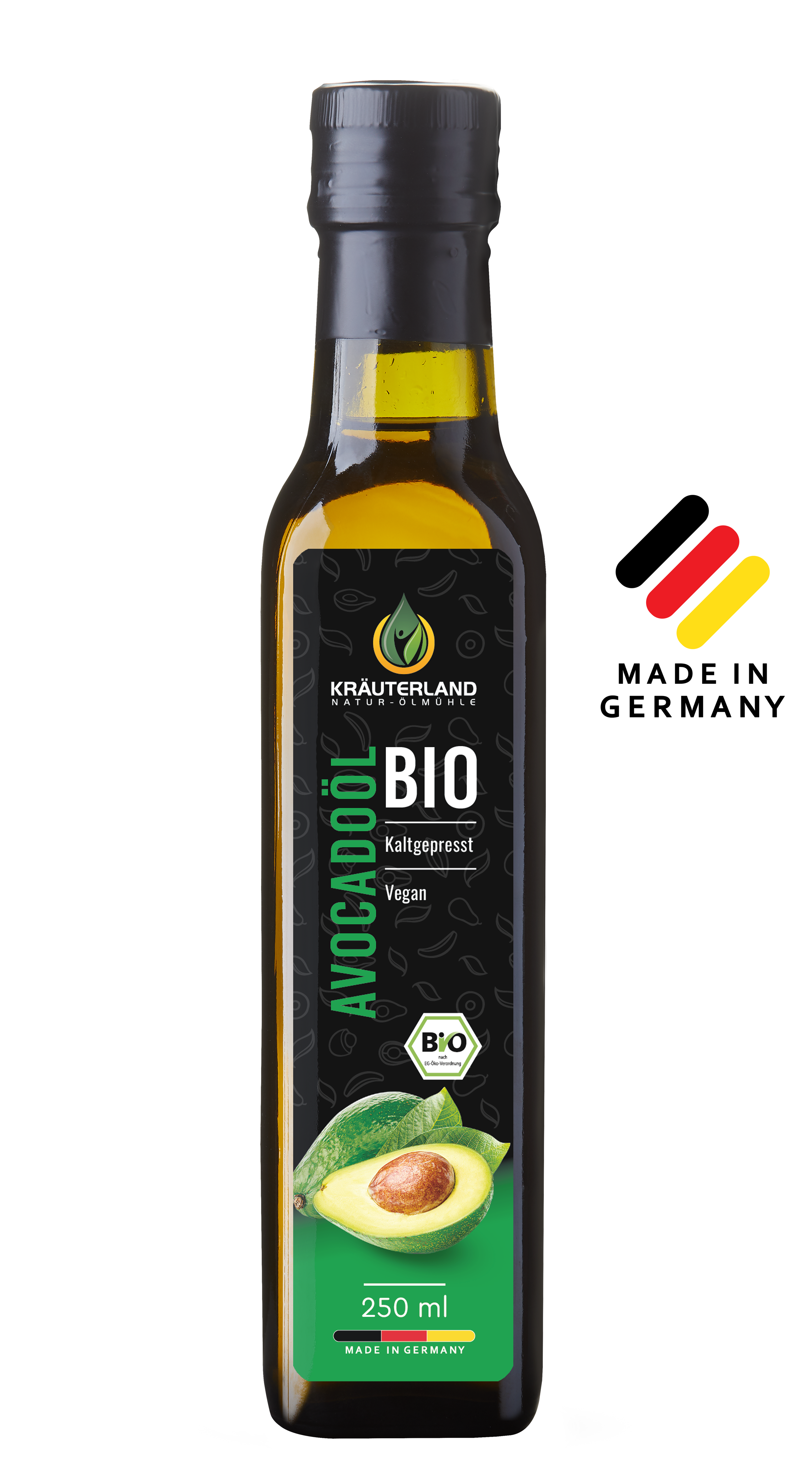 Bio-Avocadool-250ml-front-mit-Germany Gegrillte Avocados - Lecker und Gesund