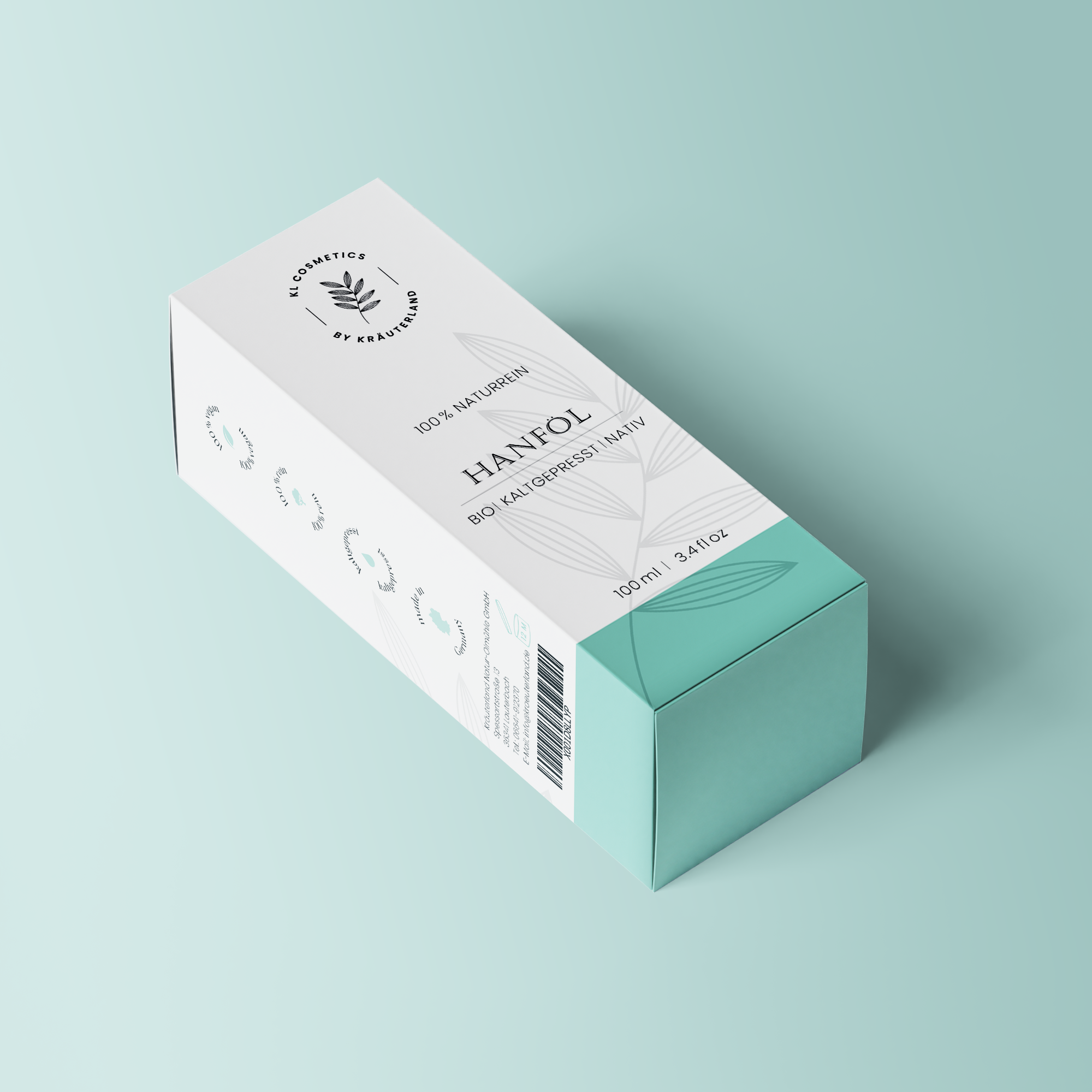 Hanf Hautöl Produktschachtel Hanf Hautöl Produktschachtel