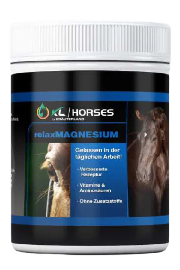 Relax Magnesium Pulver für Pferde 1 kg Relax Magnesium Pulver für Pferde 1 kg
