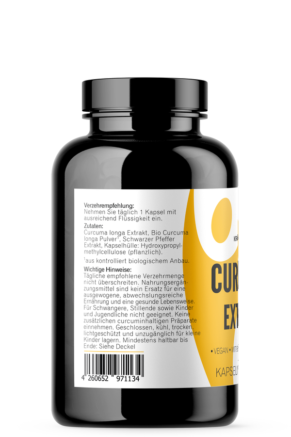 Kurkuma Kapseln Extrakt - vegan - 90 Stück