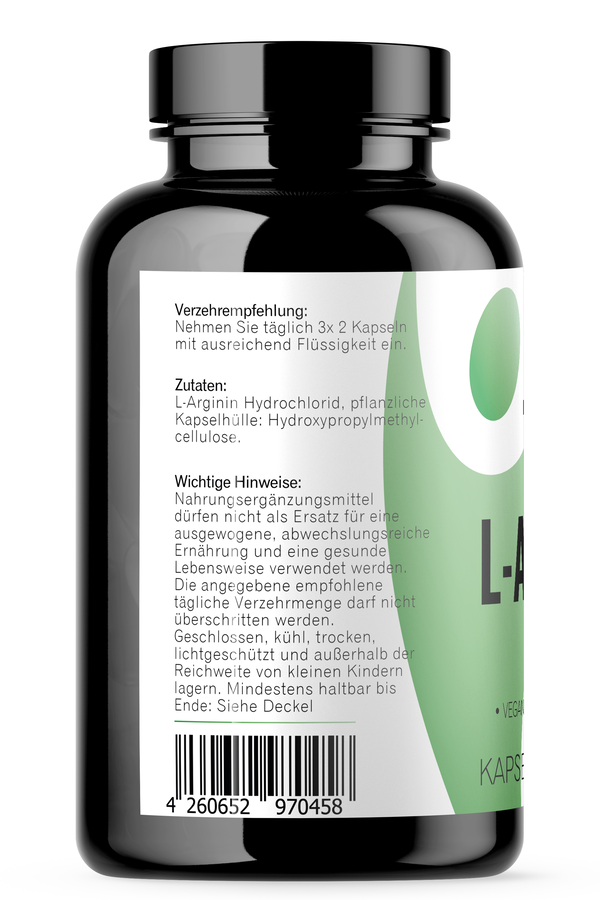 L-Arginin Kapseln, vegan 360 Stück