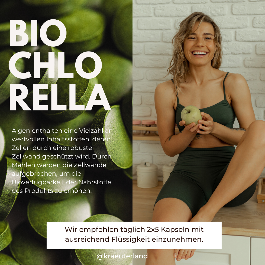 Bio Chlorella Presslinge 600 Stück Verzehrempfehlung Bio Chlorella Presslinge 600 Stück Verzehrempfehlung